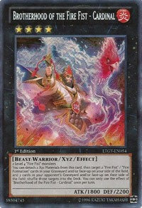 Brotherhood of the Fire Fist - Cardinal [LTGY-EN054] Secret Rare | Exor Games New Glasgow