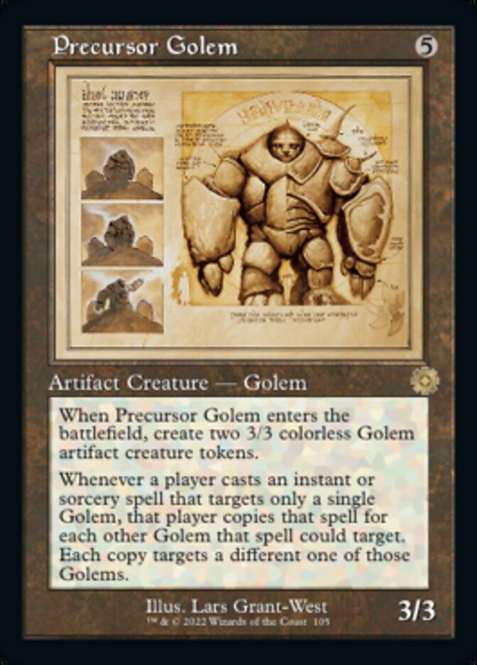 Precursor Golem (Retro Schematic) [The Brothers' War Retro Artifacts] | Exor Games New Glasgow