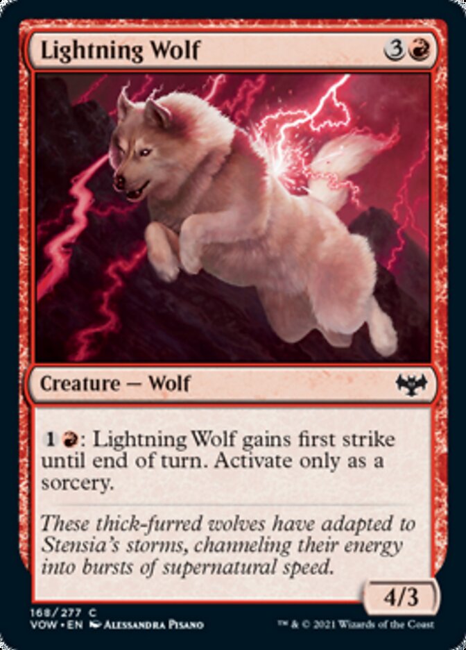 Lightning Wolf [Innistrad: Crimson Vow] | Exor Games New Glasgow