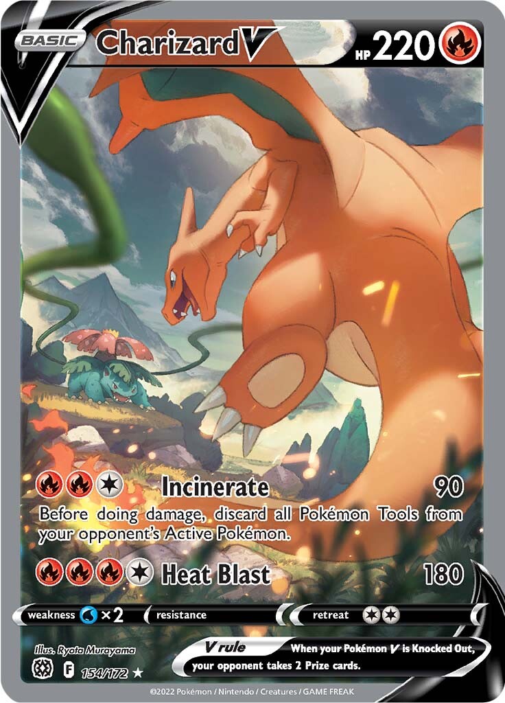 Charizard V (154/172) [Sword & Shield: Brilliant Stars] | Exor Games New Glasgow