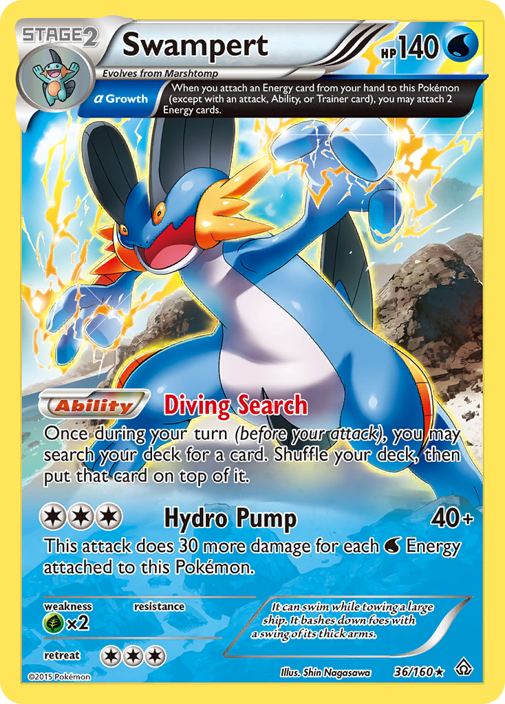 Swampert (36/160) [XY: Primal Clash] | Exor Games New Glasgow