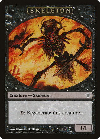 Skeleton Token [Shards of Alara Tokens] | Exor Games New Glasgow