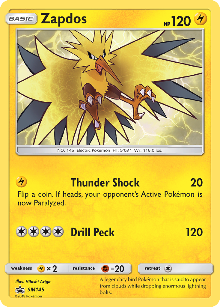 Zapdos (SM145) [Sun & Moon: Black Star Promos] | Exor Games New Glasgow