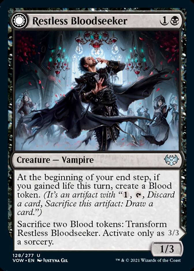 Restless Bloodseeker // Bloodsoaked Reveler [Innistrad: Crimson Vow] | Exor Games New Glasgow