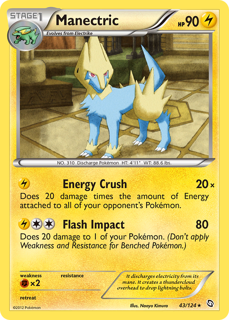 Manectric (43/124) [Black & White: Dragons Exalted] | Exor Games New Glasgow