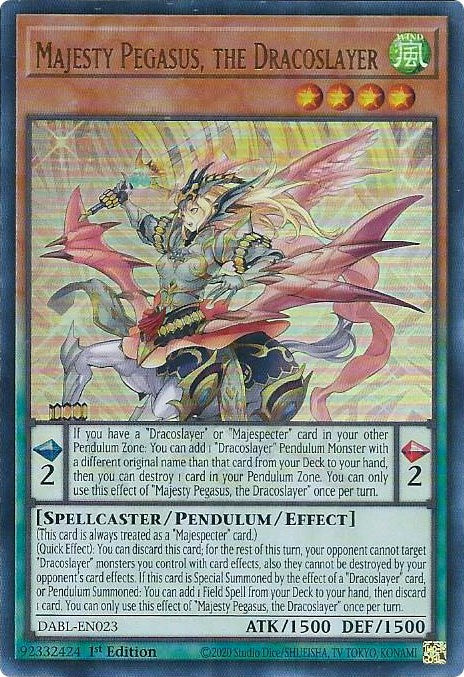 Majesty Pegasus, the Dracoslayer [DABL-EN023] Ultra Rare | Exor Games New Glasgow