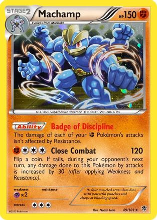 Machamp (49/101) (Cosmos Holo) [Black & White: Plasma Blast] | Exor Games New Glasgow