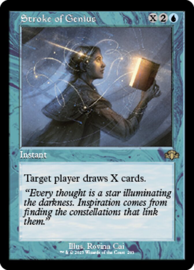 Stroke of Genius (Retro) [Dominaria Remastered] | Exor Games New Glasgow