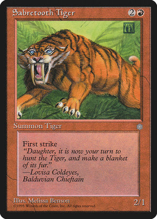 Sabretooth Tiger [Ice Age] | Exor Games New Glasgow