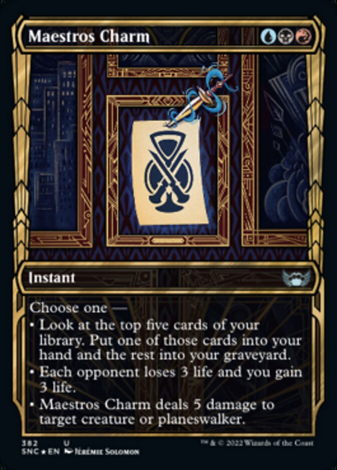 Maestros Charm (Showcase Golden Age Gilded Foil) [Streets of New Capenna] | Exor Games New Glasgow