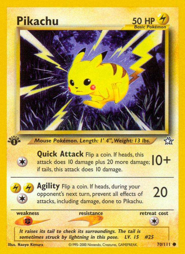 Pikachu (70/111) [Neo Genesis 1st Edition] | Exor Games New Glasgow