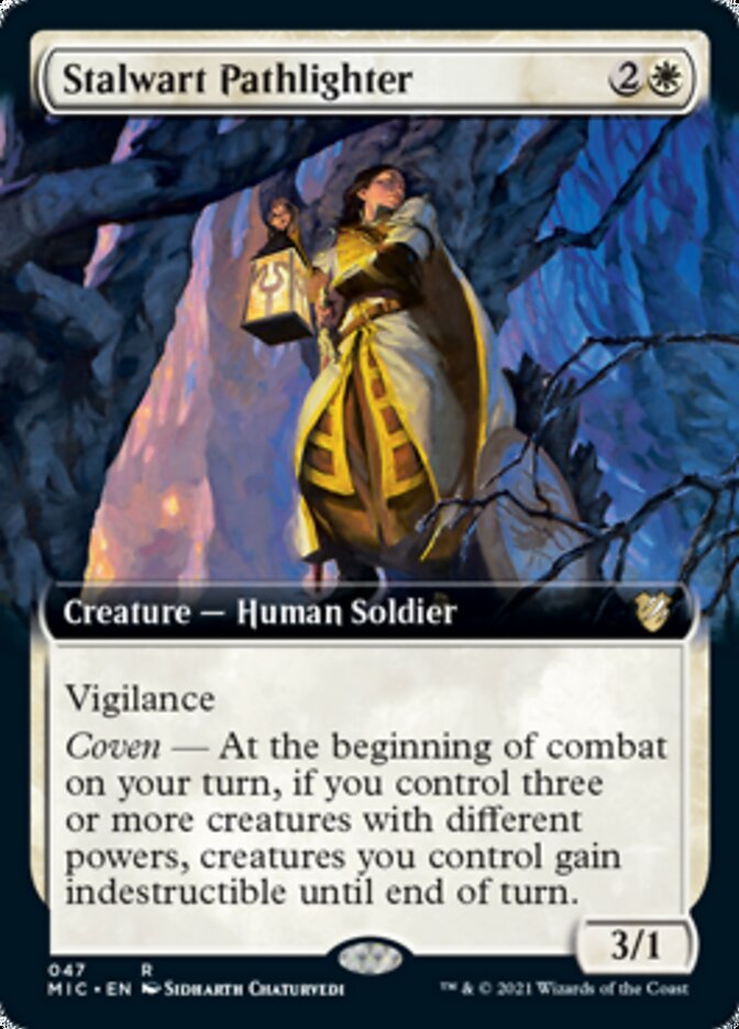 Stalwart Pathlighter (Extended) [Innistrad: Midnight Hunt Commander] | Exor Games New Glasgow