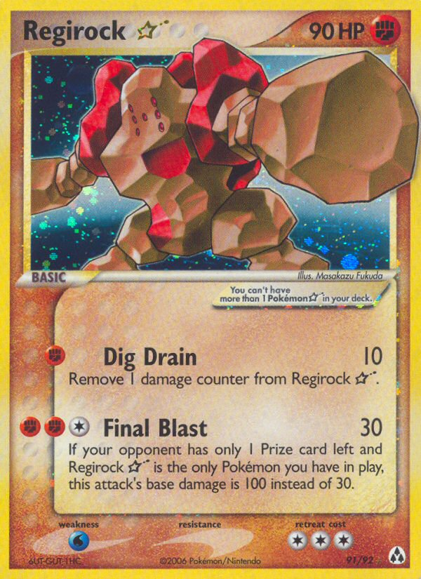 Regirock Star (91/92) [EX: Legend Maker] | Exor Games New Glasgow