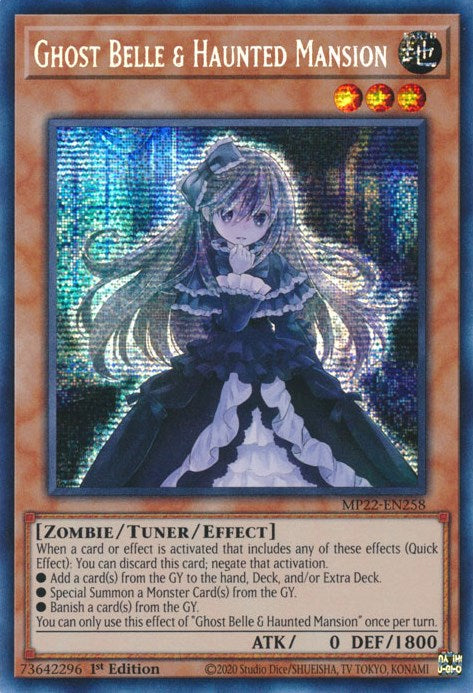 Ghost Belle & Haunted Mansion [MP22-EN258] Prismatic Secret Rare | Exor Games New Glasgow