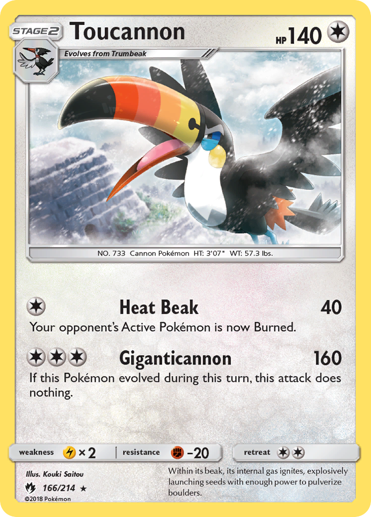 Toucannon (166/214) [Sun & Moon: Lost Thunder] | Exor Games New Glasgow