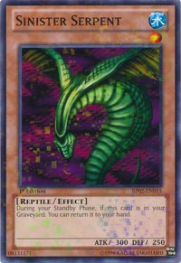 Sinister Serpent [BP02-EN015] Mosaic Rare | Exor Games New Glasgow