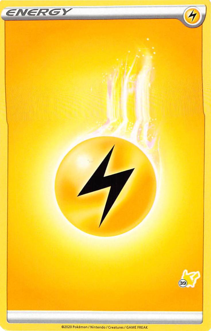 Lightning Energy (Pikachu Stamp #39) [Battle Academy 2022] | Exor Games New Glasgow