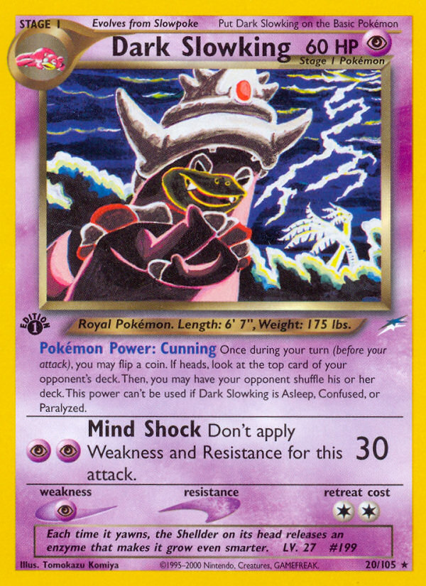 Dark Slowking (20/105) [Neo Destiny 1st Edition] | Exor Games New Glasgow