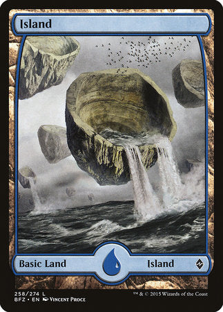 Island (258) - Full Art [Battle for Zendikar] | Exor Games New Glasgow