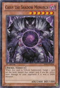 Caius the Shadow Monarch [BP01-EN018] Starfoil Rare | Exor Games New Glasgow