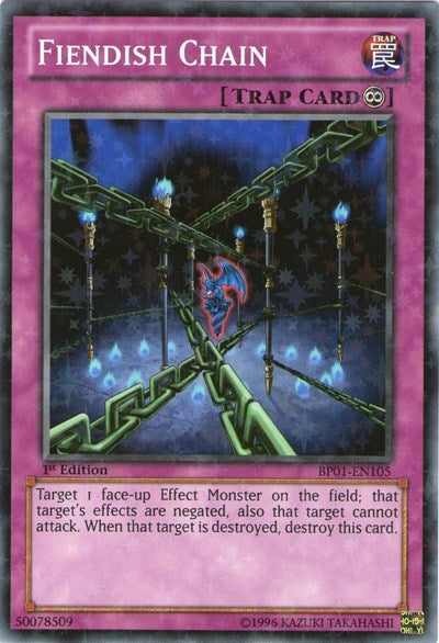 Fiendish Chain [BP01-EN105] Starfoil Rare | Exor Games New Glasgow