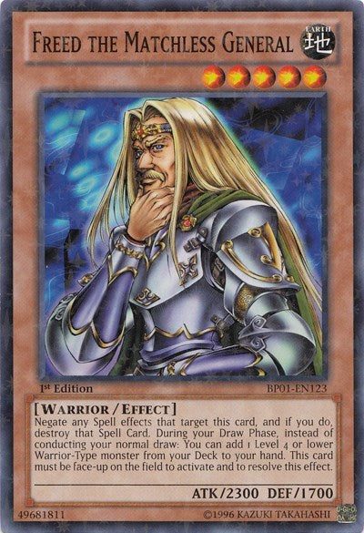 Freed the Matchless General [BP01-EN123] Starfoil Rare | Exor Games New Glasgow