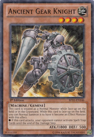 Ancient Gear Knight [BP01-EN146] Starfoil Rare | Exor Games New Glasgow