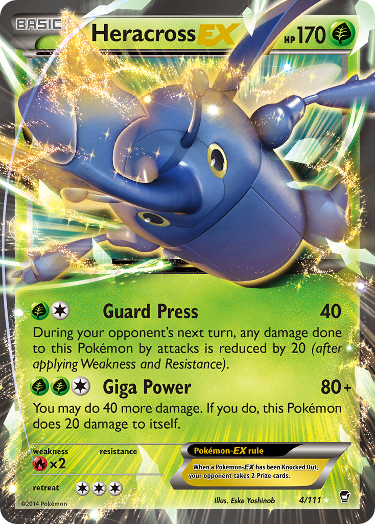 Heracross EX (4/111) [XY: Furious Fists] | Exor Games New Glasgow