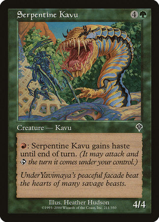 Serpentine Kavu [Invasion] | Exor Games New Glasgow
