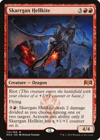 Skarrgan Hellkite [Ravnica Allegiance Promos] | Exor Games New Glasgow