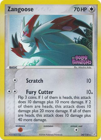 Zangoose (34/110) (Stamped) [EX: Holon Phantoms] | Exor Games New Glasgow