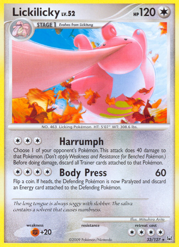 Lickilicky (33/127) [Platinum: Base Set] | Exor Games New Glasgow