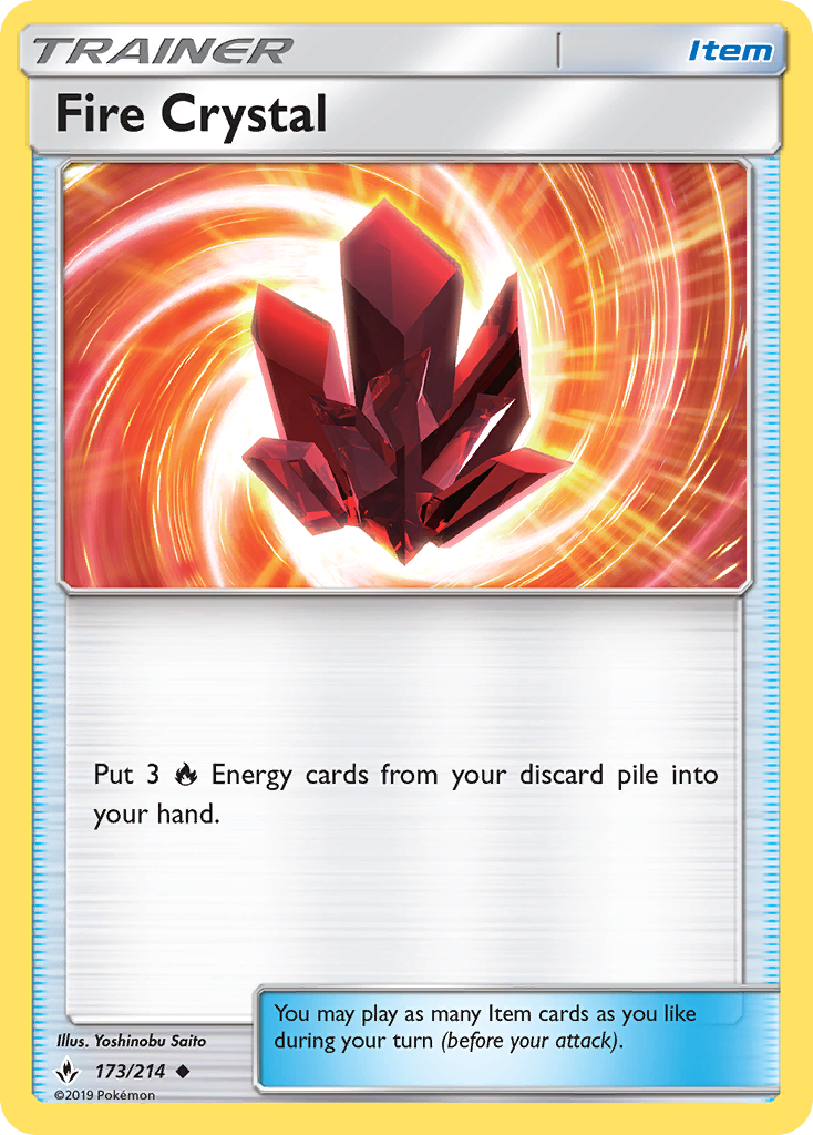 Fire Crystal (173/214) [Sun & Moon: Unbroken Bonds] | Exor Games New Glasgow