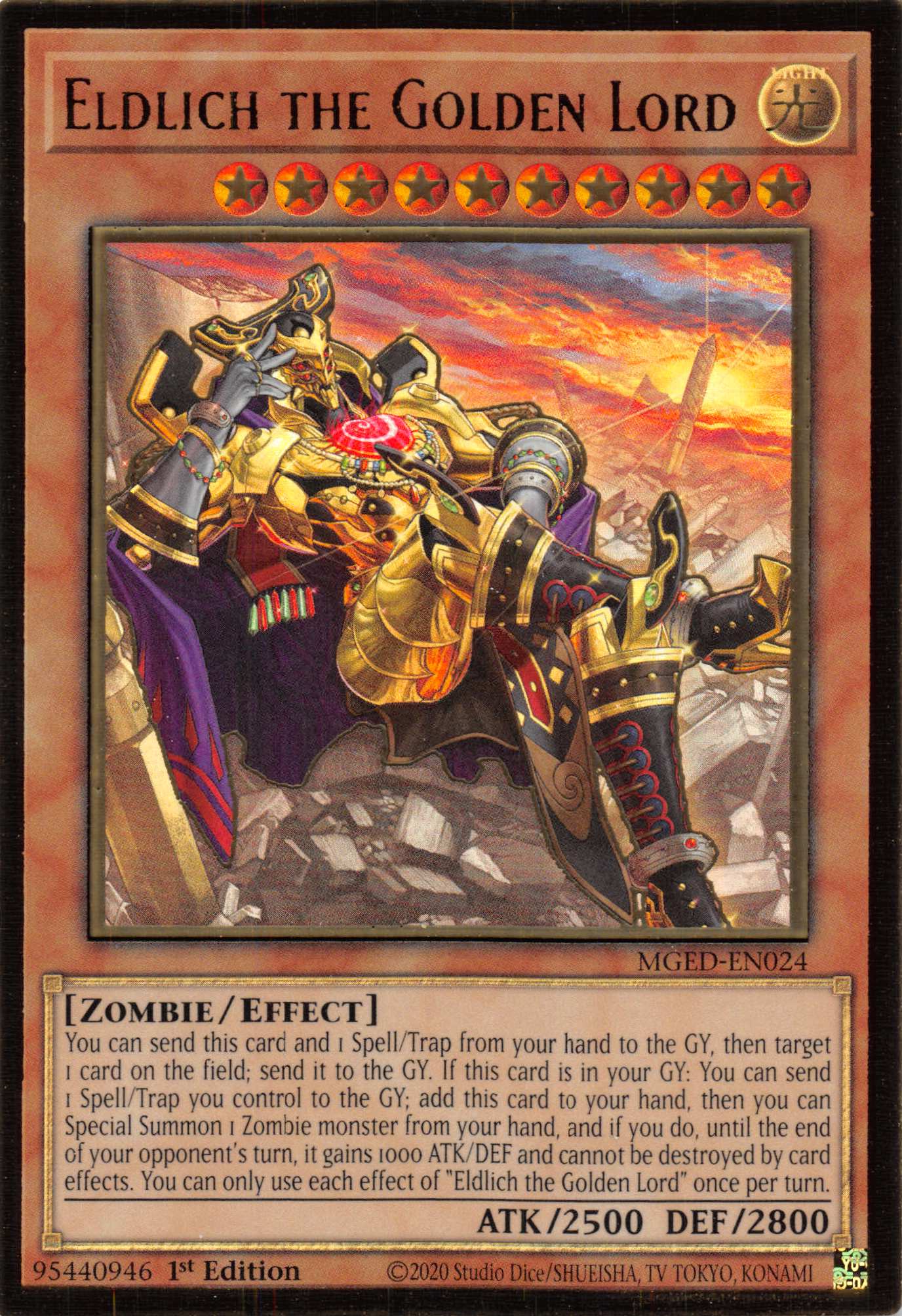 Eldlich the Golden Lord (Alternate Art) [MGED-EN024] Gold Rare | Exor Games New Glasgow