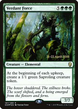 Verdant Force [Dominaria Promos] | Exor Games New Glasgow