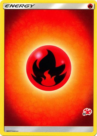 Fire Energy (Charizard Stamp #20) [Battle Academy 2020] | Exor Games New Glasgow