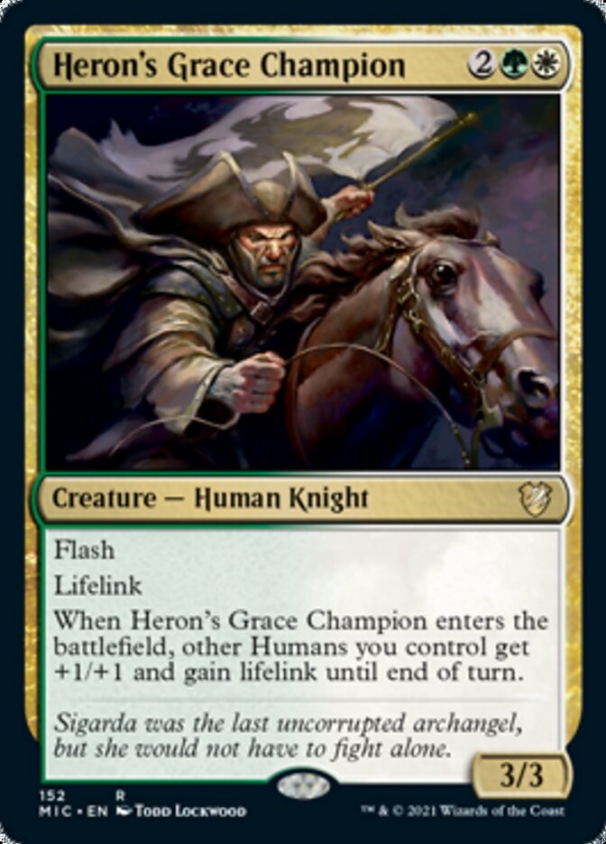 Heron's Grace Champion [Innistrad: Midnight Hunt Commander] | Exor Games New Glasgow