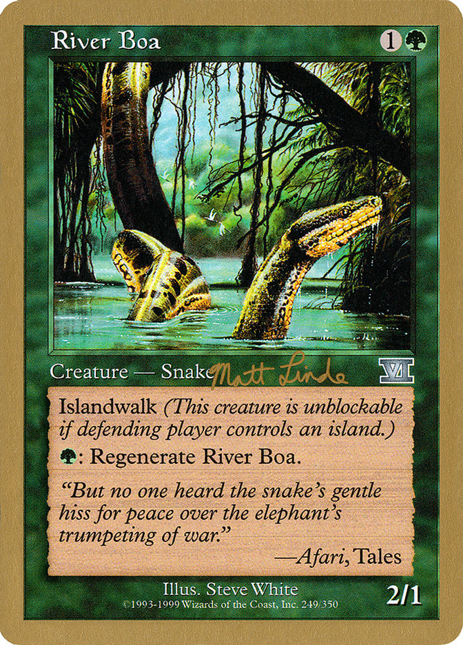 River Boa (Matt Linde) [World Championship Decks 1999] | Exor Games New Glasgow