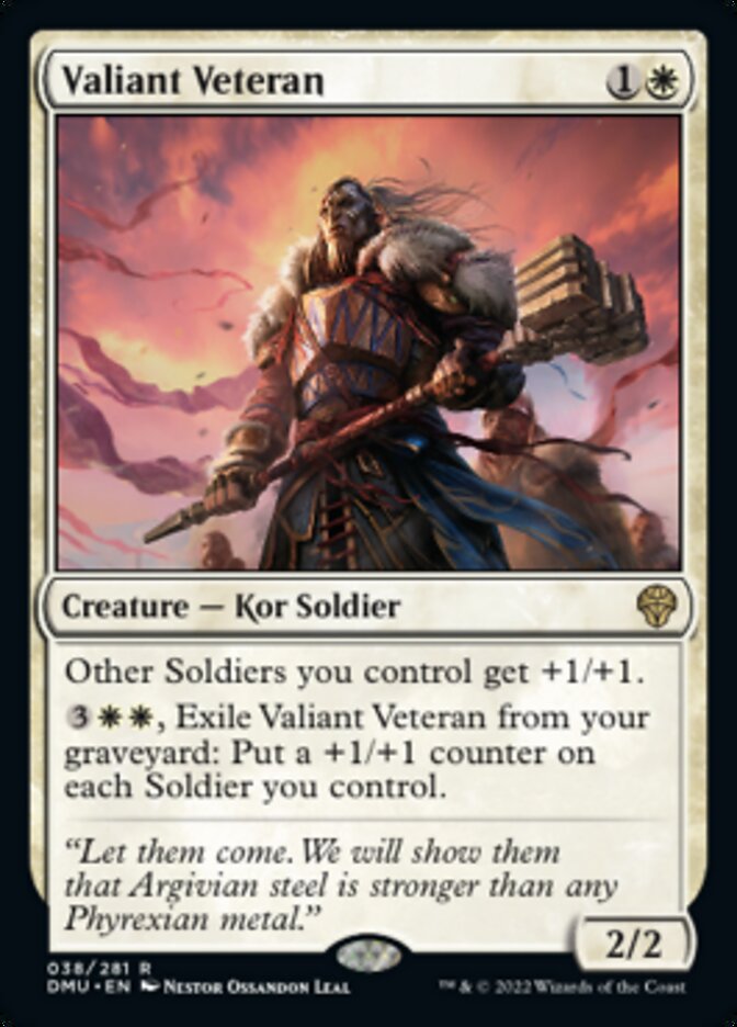 Valiant Veteran [Dominaria United] | Exor Games New Glasgow