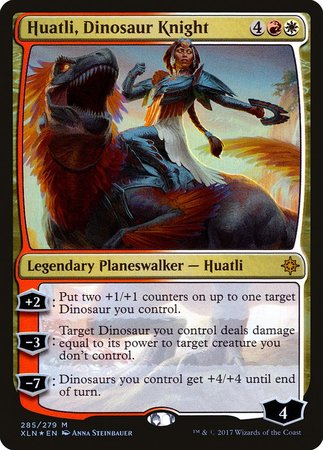 Huatli, Dinosaur Knight [Ixalan] | Exor Games New Glasgow