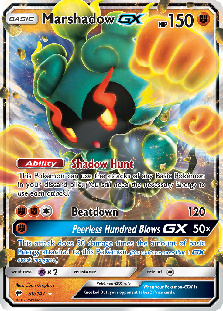 Marshadow GX (80/147) [Sun & Moon: Burning Shadows] | Exor Games New Glasgow