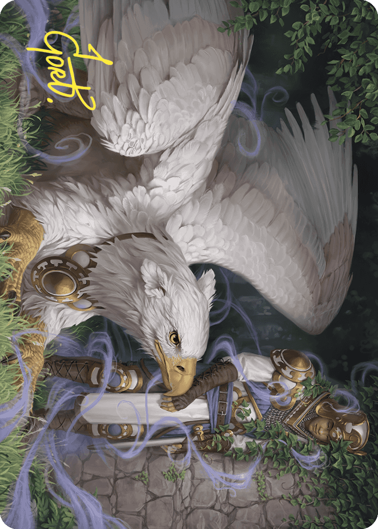 Dutiful Griffin Art Card (Gold-Stamped Signature) [Wilds of Eldraine Art Series] | Exor Games New Glasgow