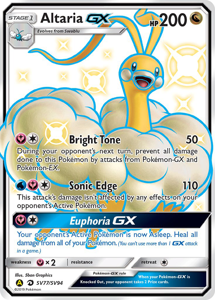 Altaria GX (SV77/SV94) [Sun & Moon: Hidden Fates - Shiny Vault] | Exor Games New Glasgow