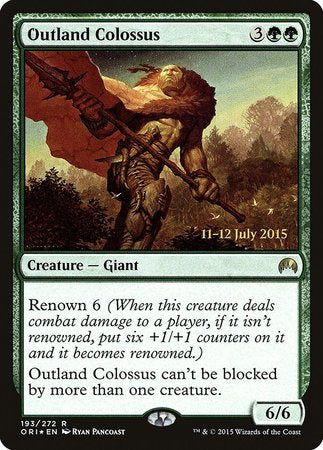 Outland Colossus [Magic Origins Promos] | Exor Games New Glasgow