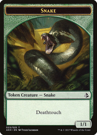 Snake Token [Amonkhet Tokens] | Exor Games New Glasgow