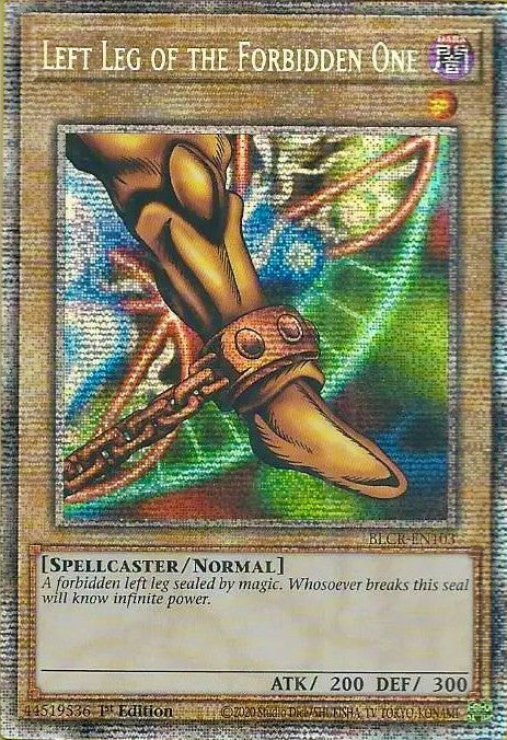 Left Leg of the Forbidden One [BLCR-EN103] Starlight Rare | Exor Games New Glasgow