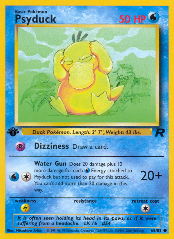 Psyduck (65/82) [Team Rocket 1st Edition] | Exor Games New Glasgow