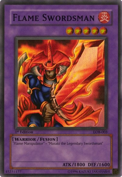 Flame Swordsman [LOB-003] Super Rare | Exor Games New Glasgow