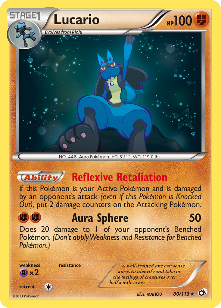 Lucario (80/113) [Black & White: Legendary Treasures] | Exor Games New Glasgow