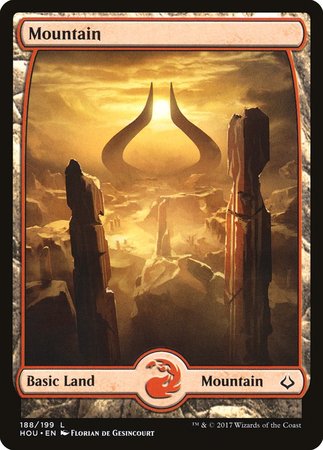 Mountain (188) - Full Art [Hour of Devastation] | Exor Games New Glasgow